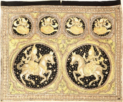 Metallstickerei, Burma, ca. 50 Jahre, ca. 117 x 99 cm, EHZ: 2