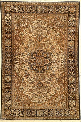 Ghom Seide, Persien, um 1960, reine Naturseide, ca. 158 x 107 cm, EHZ: 2-3
