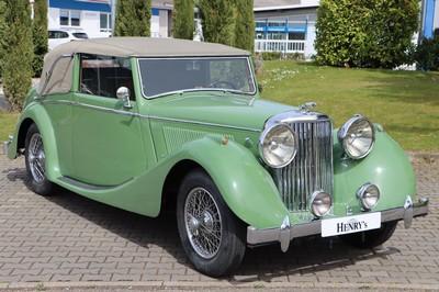 Jaguar MK IV 3,5 Liter Cabriolet, Fahrgestellnummer: 637346, EZ 02/1948, Laufleistung ca.3.761 miles abgelesen, 92 kW/125 PS, Schaltgetriebe, ...