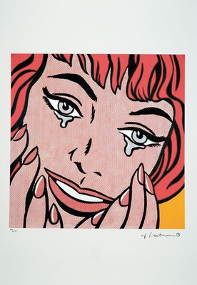 Roy Lichtenstein, 1923-1997, "Happy Tears" (1964), Farboffset, Ed. 49/150, im Druck signiert, Edition Styria Studio, Castelli Graphics, ...