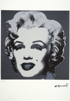 Andy Warhol, 1928-1987, "Marylin Monroe", Farboffset auf Arches Bütten, Ed. 31/100, im Druck signiert, Edition Georges Israel, verso ...