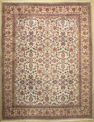 Kerman, Persien, ca. 50 Jahre, Wolle auf Baumwolle, ca. 380 x 303 cm, EHZ: 3