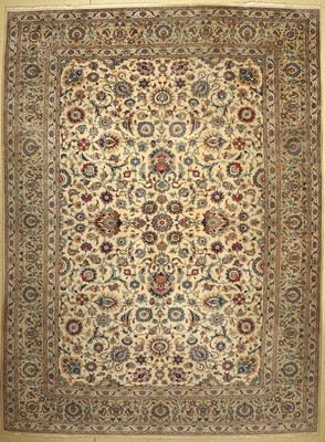 Keschan, Persien, ca. 60 Jahre, Wolle auf Baumwolle, ca. 420 x 310 cm, EHZ: 3, (Fleckig)