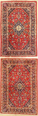 1 Paar Keschan, Persien, ca. 50 Jahre, Wolle auf Baumwolle, ca. 155 x 100 cm, EHZ: 2