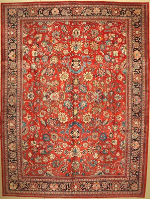 Sarogh Mahal alt, Persien, um 1960, Wolle auf Baumwolle, ca. 430 x 330 cm, EHZ: 2, (ohneFransen)