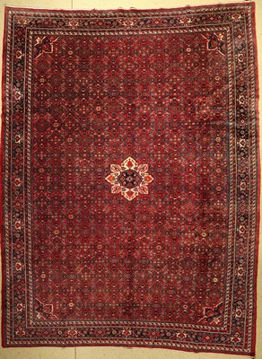 Hosseinabad, Persien, ca. 50 Jahre, Wolle auf Baumwolle, ca. 432 x 327 cm, EHZ: 2, (leicht verblaßt)