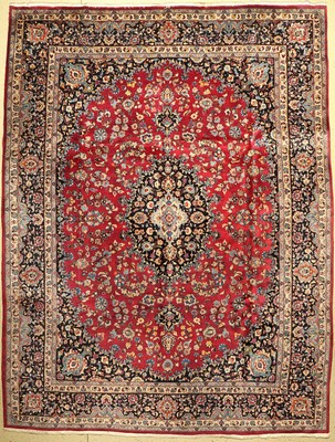 Mesched, Persien, ca. 50 Jahre, Wolle auf Baumwolle, ca. 385 x 295 cm, EHZ: 2-3