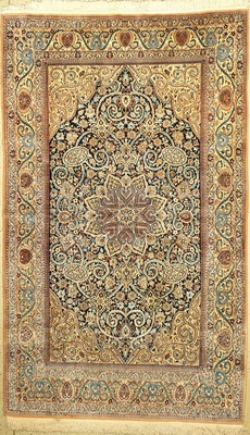 Nain fein(9 La), Persien, um 1960, Korkwolle mit Seide, ca. 285 x 175 cm, EHZ: 2-3