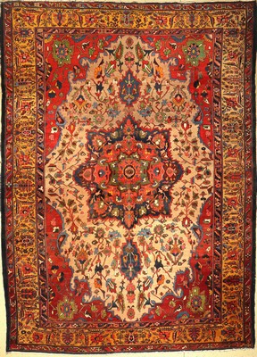 Antiker Bachtiar, Persien, um 1910, Wolle auf Baumwolle, ca. 470 x 340 cm, EHZ: 4