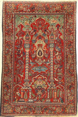Keschan alt, signiert, Persien, um 1930, Wolle auf Baumwolle, ca. 194 x 124 cm, EHZ: 3