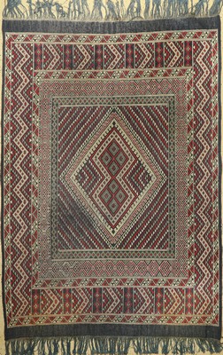 Sumakh, Marokko, ca. 50 Jahre, Wolle auf Baumwolle, ca. 233 x 163 cm, EHZ: 3