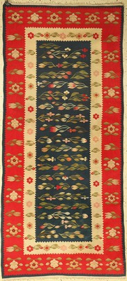 Bessarabian Kelim, Balkan, um 1930, Wolle auf Baumwolle, ca. 203 x 92 cm, EHZ: 2