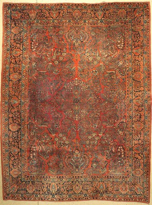 Us Re-Import Sarogh, Persien, um 1920, Wolle auf Baumwolle, ca. 355 x 270 cm, EHZ: 4