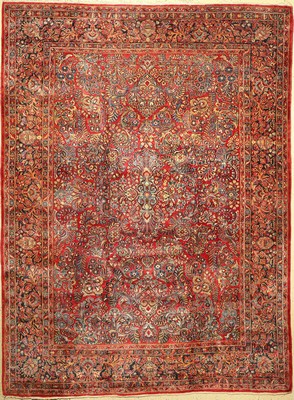 Us Re-Import Sarogh, Persien, um 1950, Wolle auf Baumwolle, ca. 360 x 266 cm, EHZ: 2-3