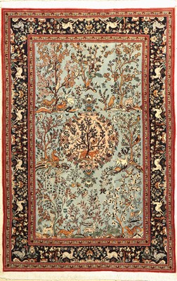 Ghom Kork alt, Persien, um 1960, Korkwolle,ca. 190 x 125 cm, EHZ: 2