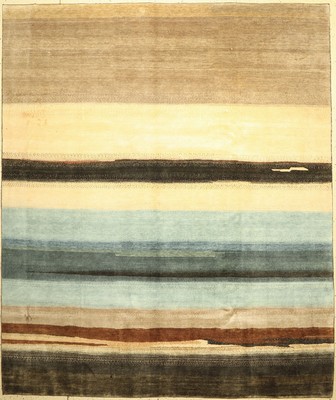 Gabbeh fein Loribaft, Indien, ca. 30 Jahre,Korkwolle, ca. 294 x 247 cm, Restaurierungsbedürftig, EHZ: 2