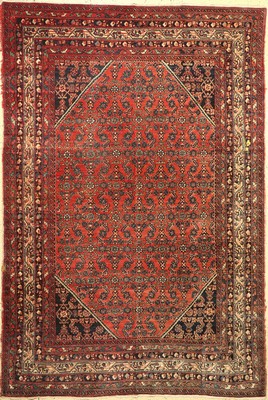 Hosseinabad, Persien, ca. 60 Jahre, Wolle auf Baumwolle, ca. 302 x 207 cm, EHZ: 4-5