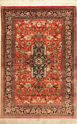 Ghom Seide, Persien, ca. 60 Jahre, reine Naturseide, ca. 152 x 103 cm, EHZ: 2