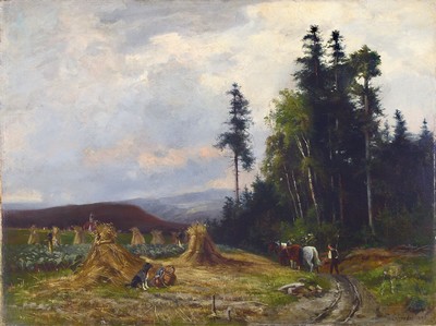 Bertha Schrader, 1845 Memel - 1920 Dresden, Landschaftsmalerin, Schülerin von Paul Graeb in Berlin u. Paul Baum in Dresden, Mitglied des Vereins der ...