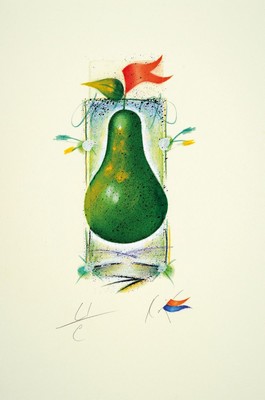 Peter Korinek, geb. 1952, "Korinek´s fruchtiges Sextett", 6 Radierungen, sign., num., sowie von Hand mit Aquarellfarbe und Gouache ...