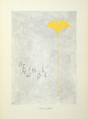 Lore Bert, geb. 1936 Gießen, Studium an der Hochschule in Berlin und der Werkkunstschule in Darmstadt, hier: Moderne Symptome, 3 Farblithographien, ...