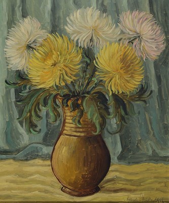 Franck-Müller, datiert 1942, Blumenstillleben, Öl/Holz, rechts unten signiert und dat., ca. 60x50cm, R. ca. 71x61cm