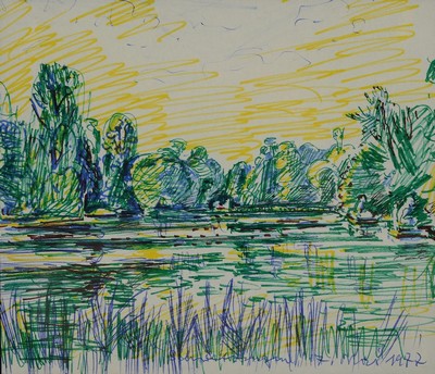 Otto Ditscher, 1903 Neuhofen - 1987 ebenda, privater Malunterricht bei Heinrich Schifferdecker und Willi Weber, Studium an der Akademie München und ...