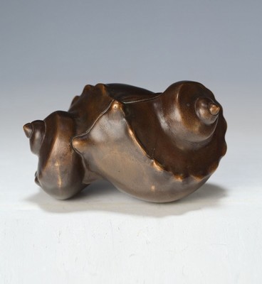 Gernot Rumpf, geb. 1941 Kaiserslautern, Bronzeskulptur,Gießerstempel, num. 14/25, ca. 15x8 cm
