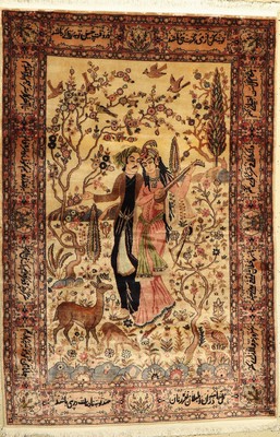 Lahor fein, Pakistan, ca. 40 Jahre, Korkwolle, ca. 180 x 123 cm, EHZ: 2