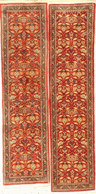 2 Lots Ghom Kork, Persien, ca. 40 Jahre, Korkwolle, ca. 195 x 48 cm, EHZ: 2