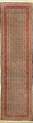 Mud fein, Persien, ca. 50 Jahre, Korkwolle mit Seide, ca. 298 x 81 cm, EHZ: 2
