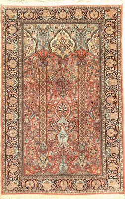 Kaschmir, Indien, ca. 40 Jahre, merzerisierte Baumwolle, ca. 145 x 95 cm, EHZ:2