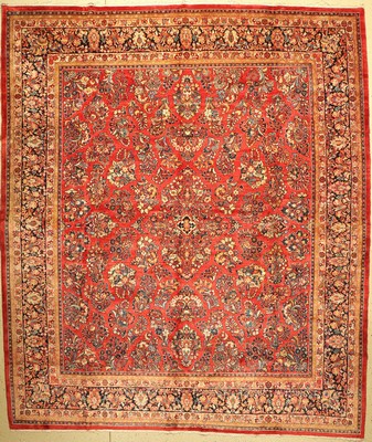 US Re-Import Sarogh, Persien, um 1940, Wolle auf Baumwolle, ca. 400 x 340 cm, EHZ: 2