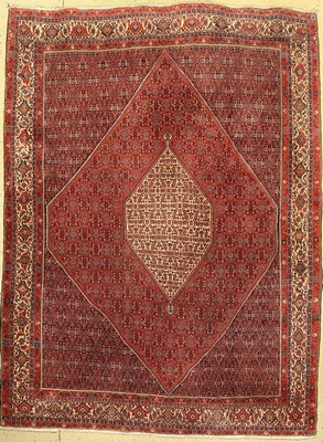 Bidjar fein, Persien, ca. 50 Jahre, Korkwolle, ca. 358 x 265 cm, EHZ: 2, (eine Ecke beschädigt)
