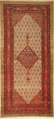 Antiker Malayer, Persien, um 1900, Wolle auf Baumwolle, ca. 296 x 138 cm, EHZ: 3