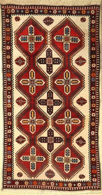 Luri Gabbeh, Persien, um 1950, Wolle auf Wolle, ca. 250 x 135 cm, EHZ: 3