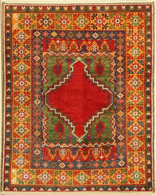 Mudjur(Reproduktion), Türkei, ca. 20 Jahre,Wolle auf Wolle, ca. 185 x 149 cm, (Pflanzenfarben), EHZ: 2