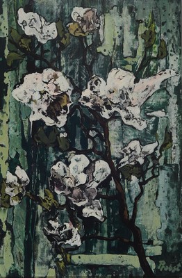 Franz Probst, 1912 Füssen-1999, Blumenstillleben, Öl/Malkarton, rechts unten signiert, ca. 60x40cm, R. ca. 62x42cm
