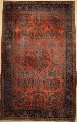 Us Re-Import Keschan antik, Persien, um 1910, Korkwolle, ca. 495 x 310 cm, EHZ: 5
