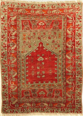 Antiker Yürük, Türkei, um 1900, Wolle auf Wolle, ca. 140 x 106 cm, EHZ: 3