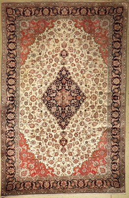 Ghom Seide fein, Persien, ca. 50 Jahre, reine Naturseide, ca. 300 x 200 cm, ca. 1,0 Mio. Kn/qm, EHZ: 2