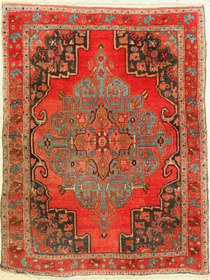 Antiker Bidjar, Persien, um 1910, Wolle aufBaumwolle, ca. 150 x 115 cm, EHZ: 3-4
