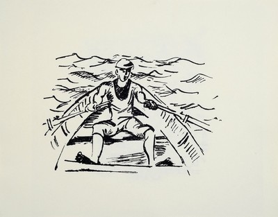 Hermann Max Pechstein, 1881 Zwickau - 1955 Berlin, Zwei Lithographien (1972), Verlag Propyläen, Berlin 1972, 400er Auflage, nach den ...