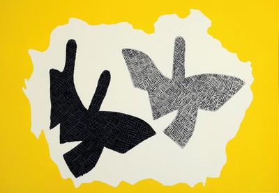 Georges Braque, 1882 Argenteuil - 1963 Paris , Lithographie, "Trois Oiseaux en Vol" (1955), Galerie Maeght, Paris 1973, unter PP, Blatt ...