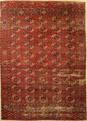 Tekke Hauptteppich antik, Turkmenistan, 19.Jhd, Wolle auf Wolle, ca. 290 x 208 cm, EHZ: 5