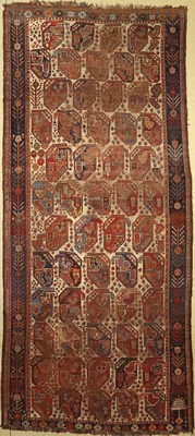 Antiker Khamseh, Persien, 19. Jhd, Wolle auf Wolle, ca. 450 x 200 cm, EHZ:5