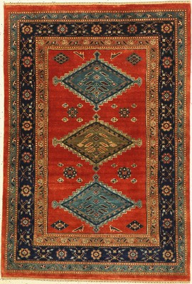 Gabbeh fein Loribaft, Indien, ca. 30 Jahre,Wolle auf Wolle, ca. 151 x 103 cm, EHZ: 2