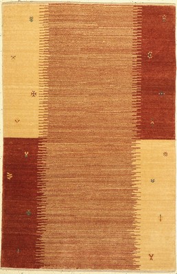 Gabbeh fein Loribaft, Indien, ca. 30 Jahre,Wolle auf Wolle, ca. 155 x 102 cm, EHZ: 2