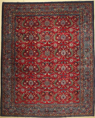 Täbriz fein(Signiert), Persien, um 1930, Korkwolle, ca. 358 x 290 cm, EHZ: 3