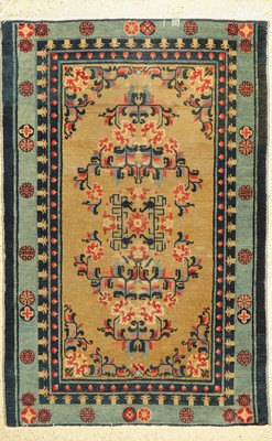 Ning Hsia antik, China, um 1910, Wolle auf Baumwolle, ca. 150 x 100 cm, EHZ: 4(Fransen erneuert)